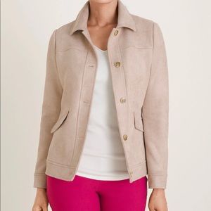 Chico’s Faux Suede collared jacket